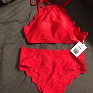Red Bikini Cupshe super Cute